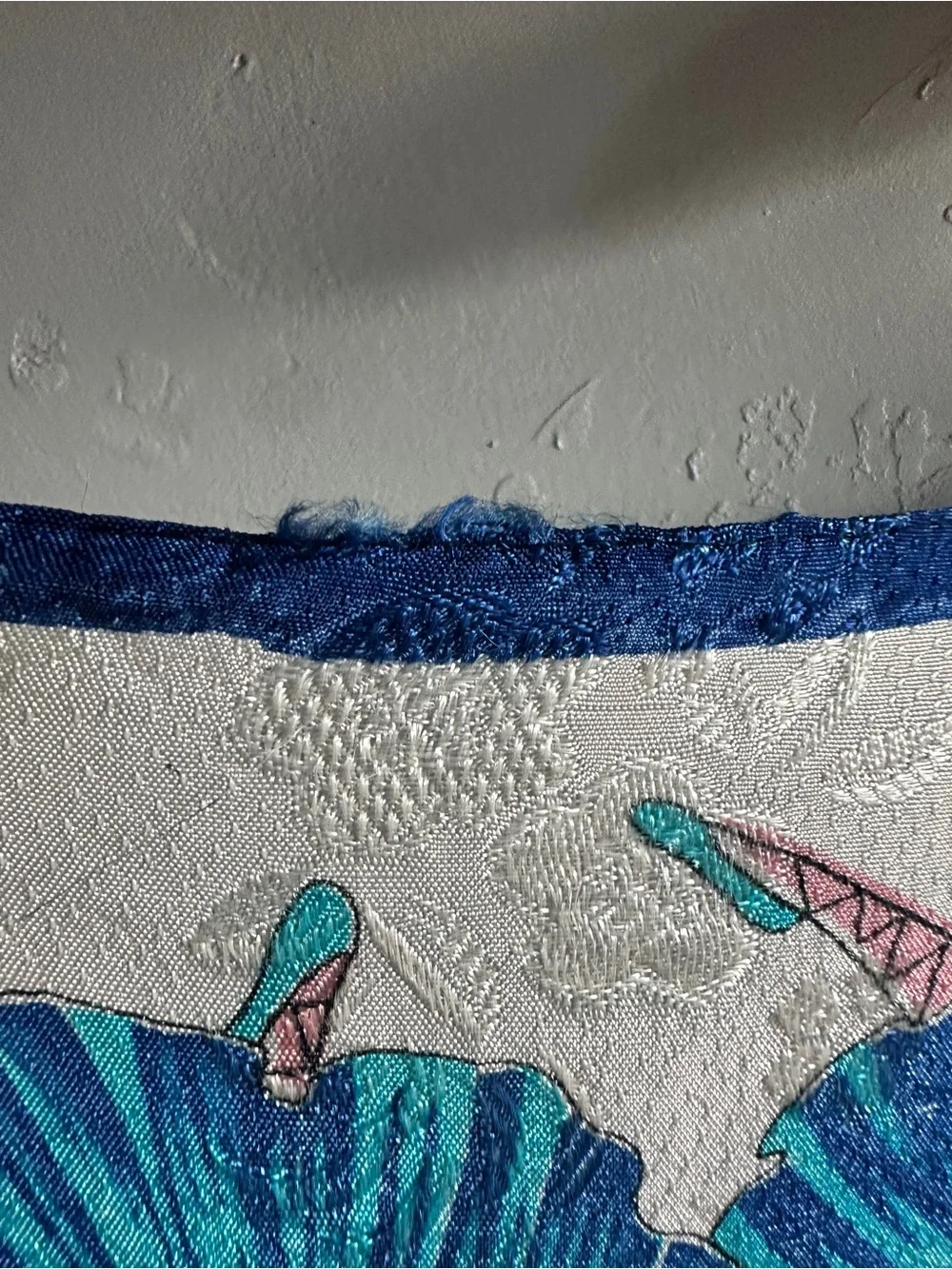 Vintage Blue Ballerina Ballet Scarf Balletcore Coquette Cottagecore Whimsical